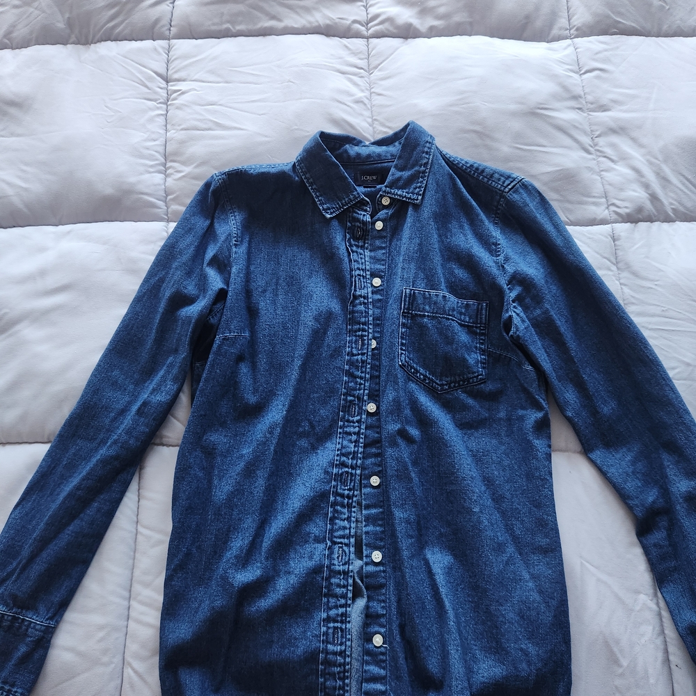 Denim Button-Up Shirt